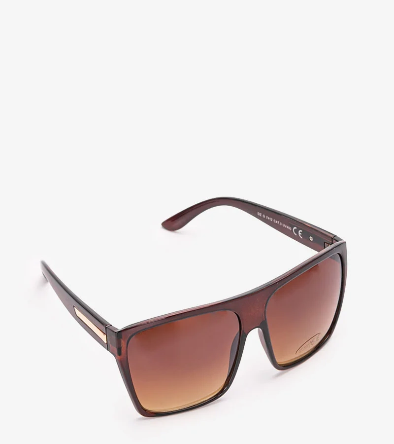 Brązowe okulary Shield przeciwsłoneczne Alsace