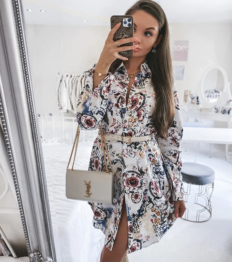 Biało czerwona damska tunika Zama