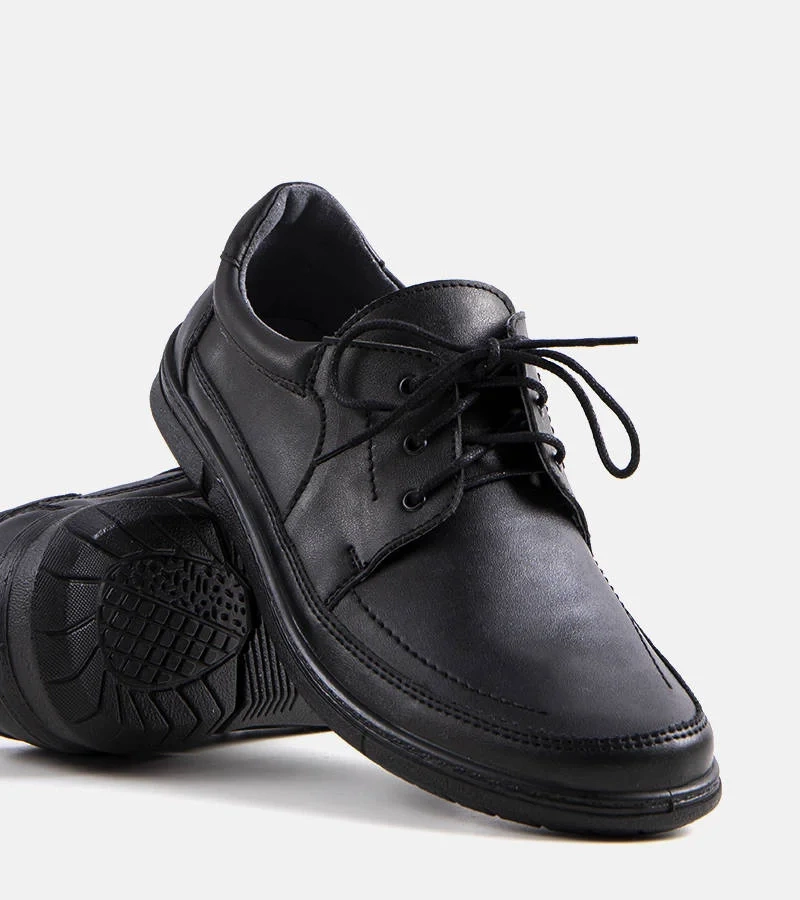 Czarne półbuty męskie Ignat