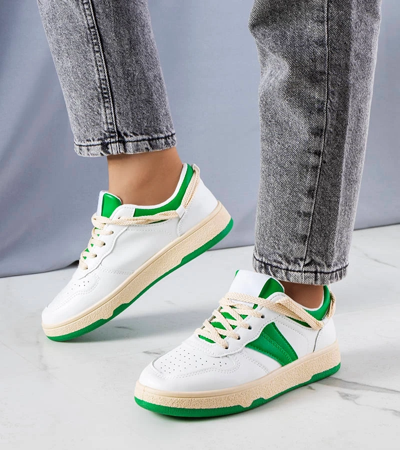Zielone damskie sneakersy Marcella