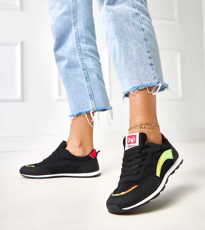 Czarne sportowe sneakersy Caviour