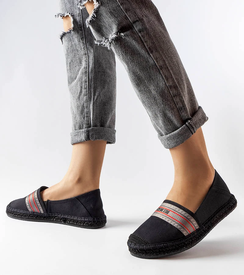 Czarne espadryle Big Star LL274894